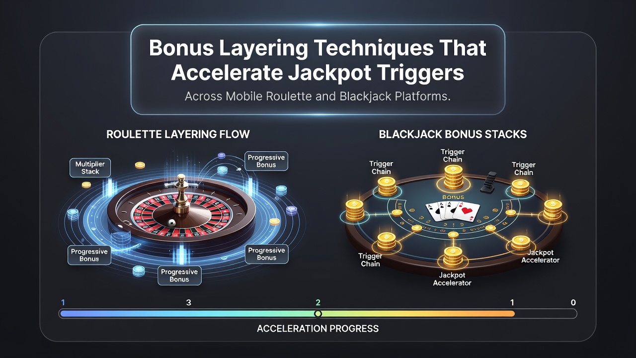Darstellung von Multiplikator-Kaskaden und Echtzeit-Transaktionen in mobilen Blackjack- und Roulette-Sessions