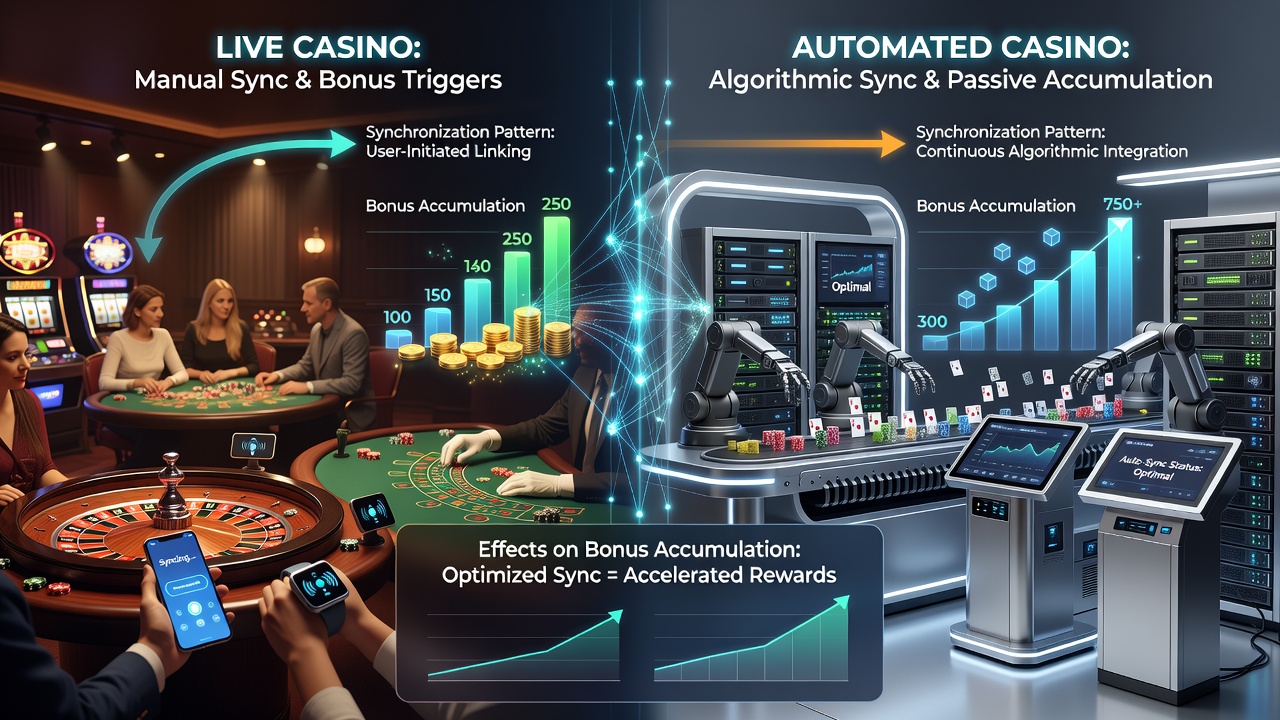 Vergleich der Bonusakkumulation durch Gerätesynchronisation in verschiedenen Casino-Formaten
