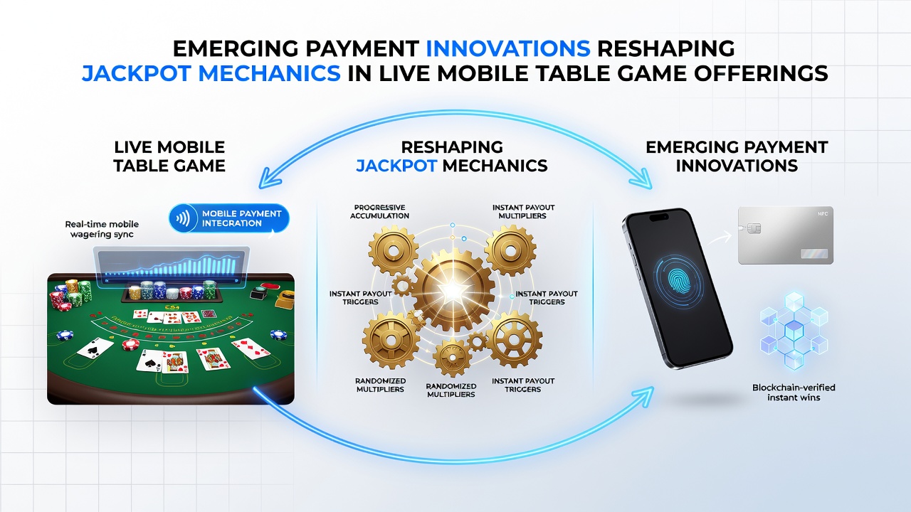 Visualisierung von Jackpot-Dynamiken und mobilen Zahlungsflüssen in Tischspielen