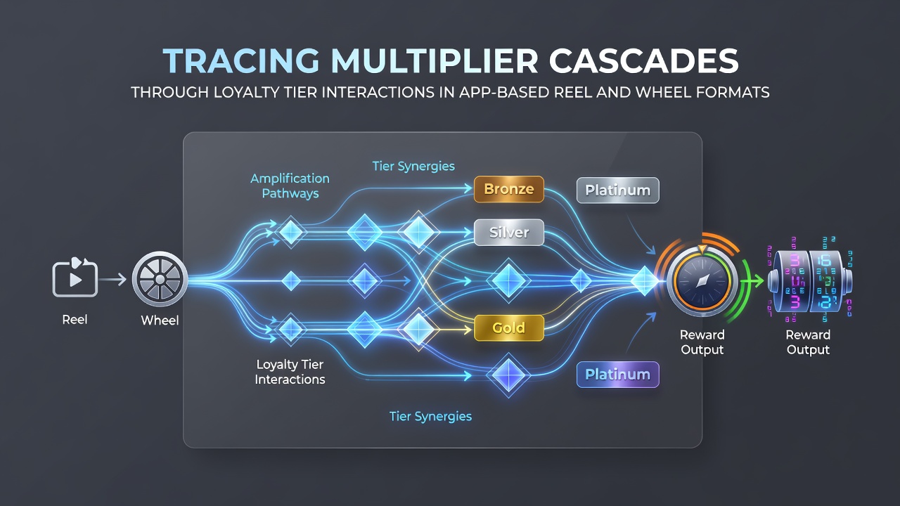 Darstellung von Multiplikator-Kaskaden in mobilen Reel- und Wheel-Apps mit Treuestufen-Interaktionen